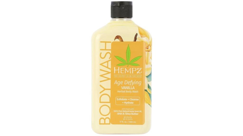 age defying hemp body wash