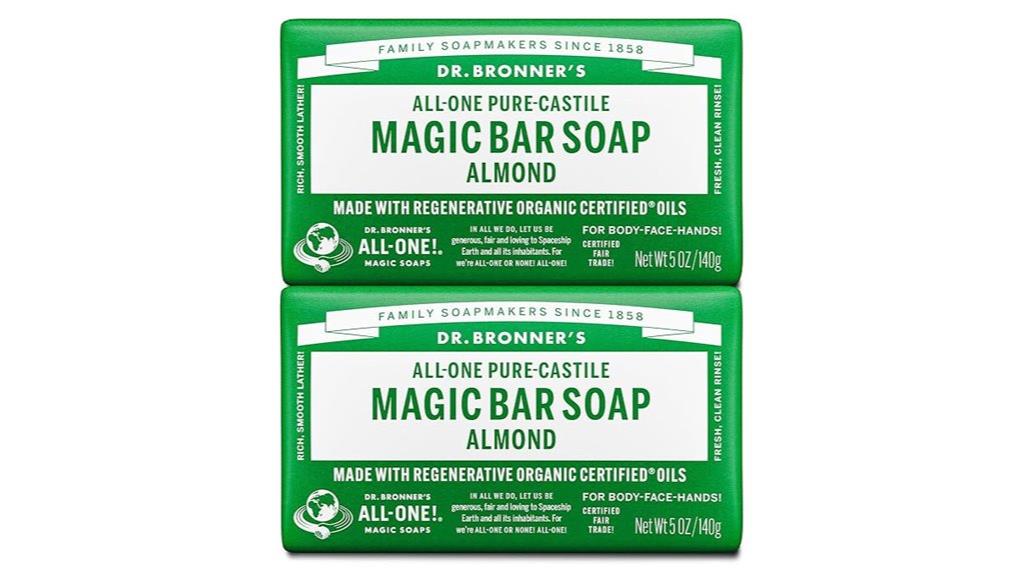 almond soap two pack