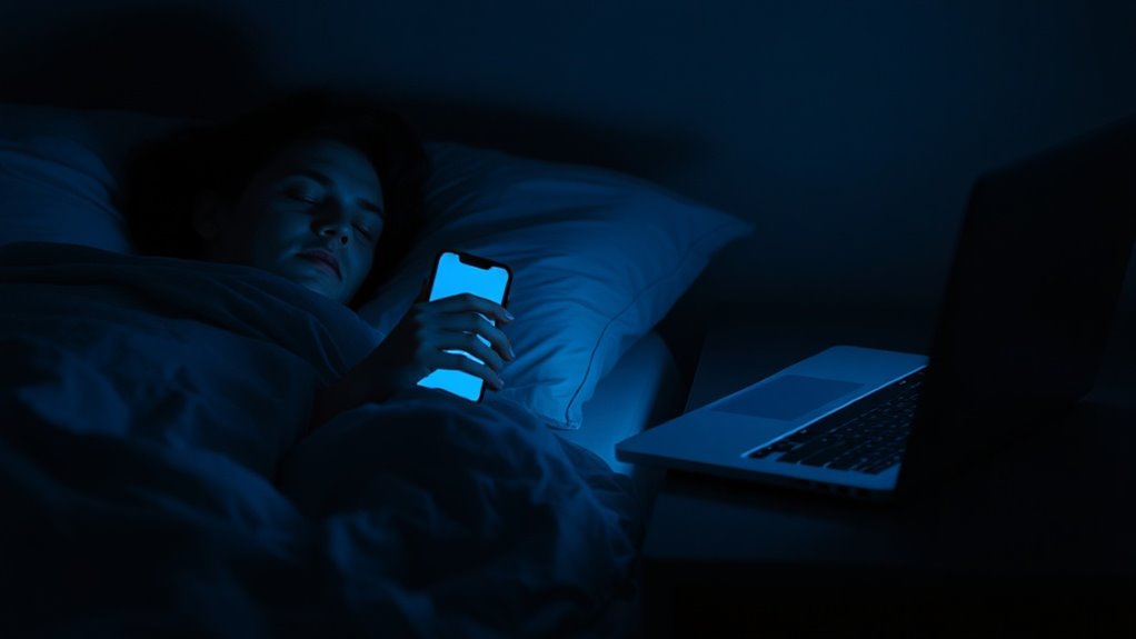 blue light impairs deep sleep