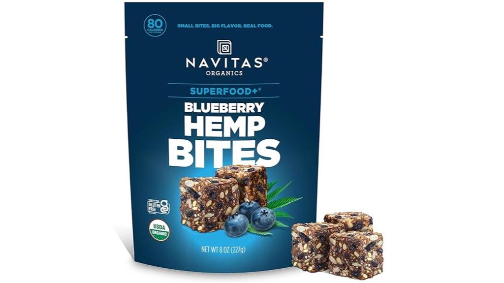 blueberry hemp power snacks