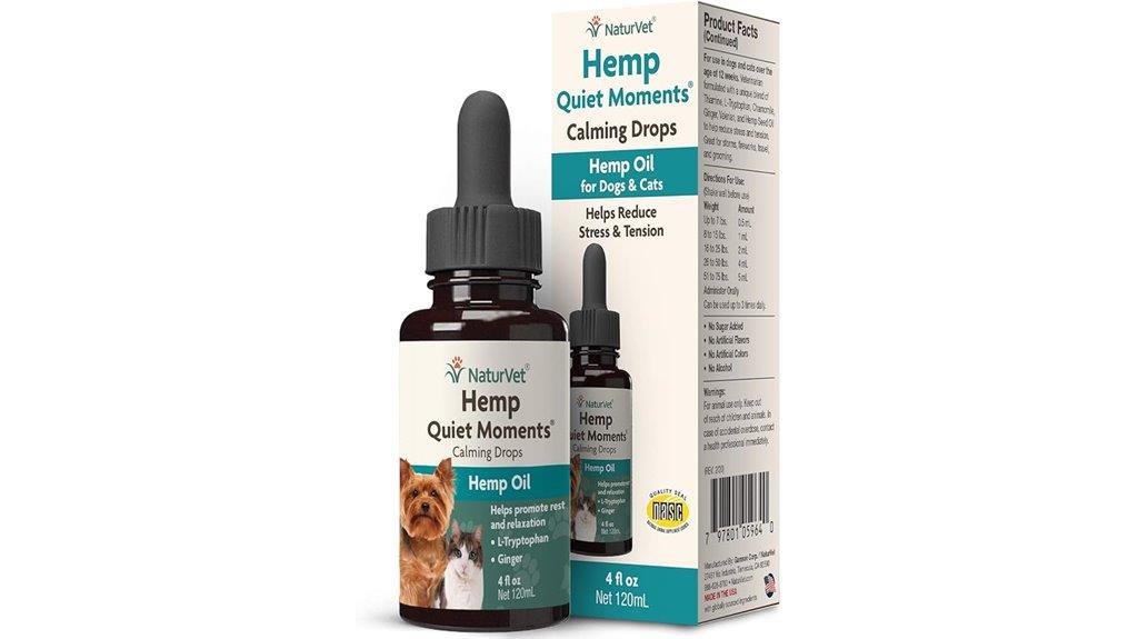 calming hemp drops for pets