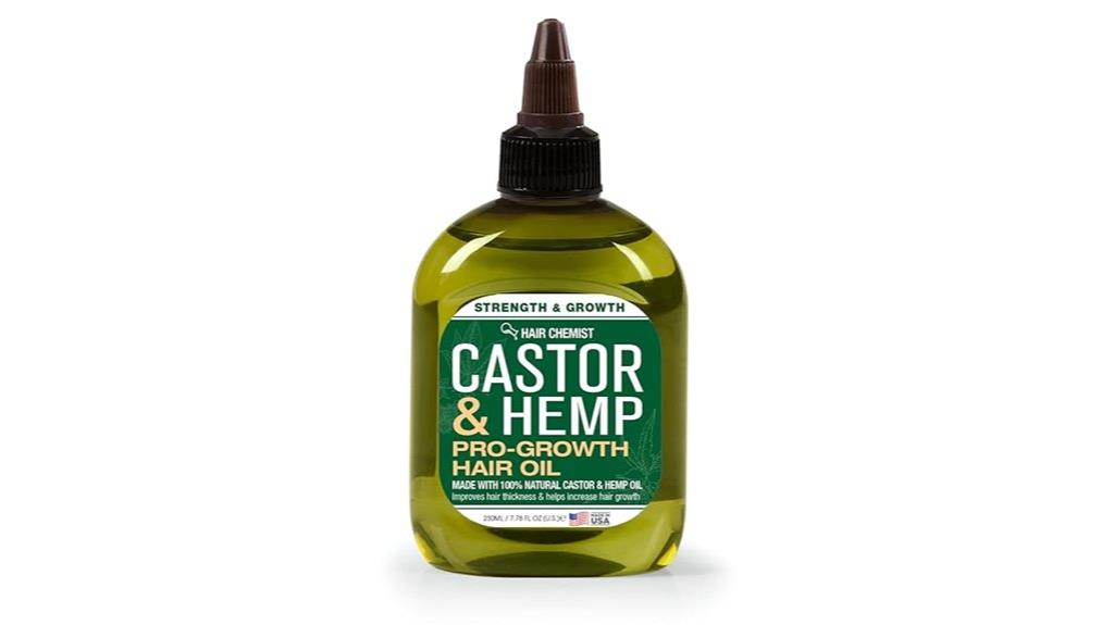 castor hemp hair oil