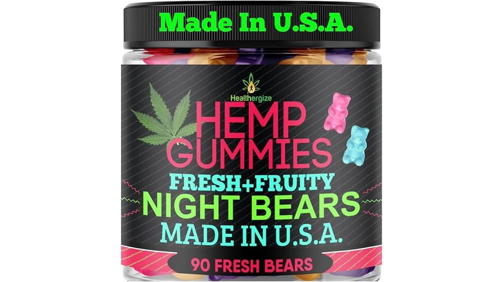 cbd infused fruity gummy bears