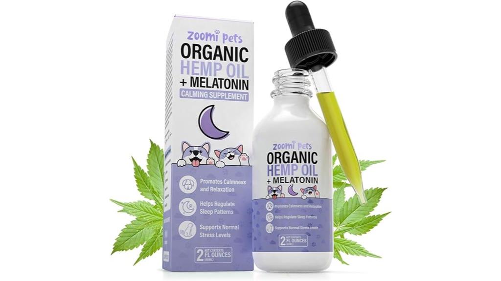 dog calming hemp supplement