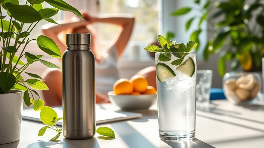 drink water regularly consistently