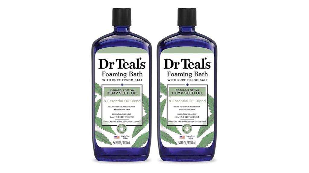 foaming epsom hemp bath