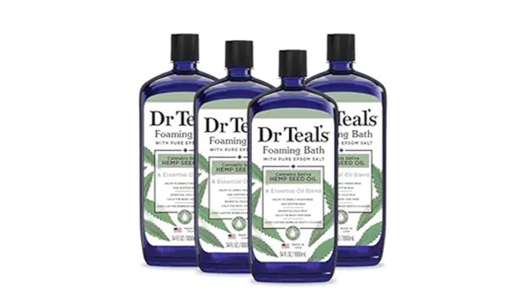 foaming hemp epsom bath