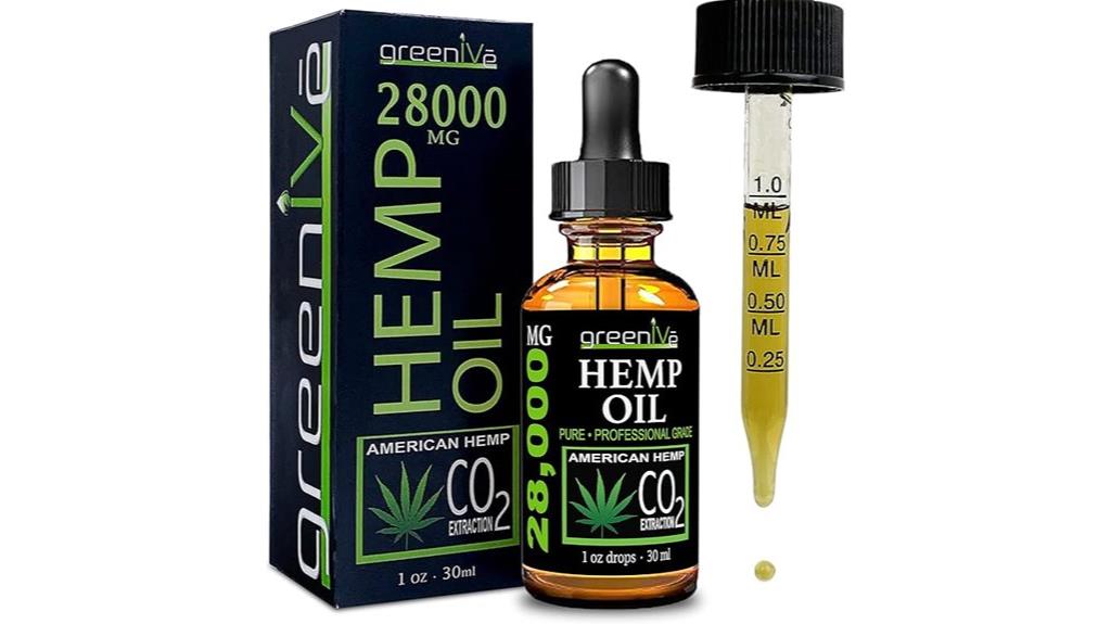 greenive hemp oil drops