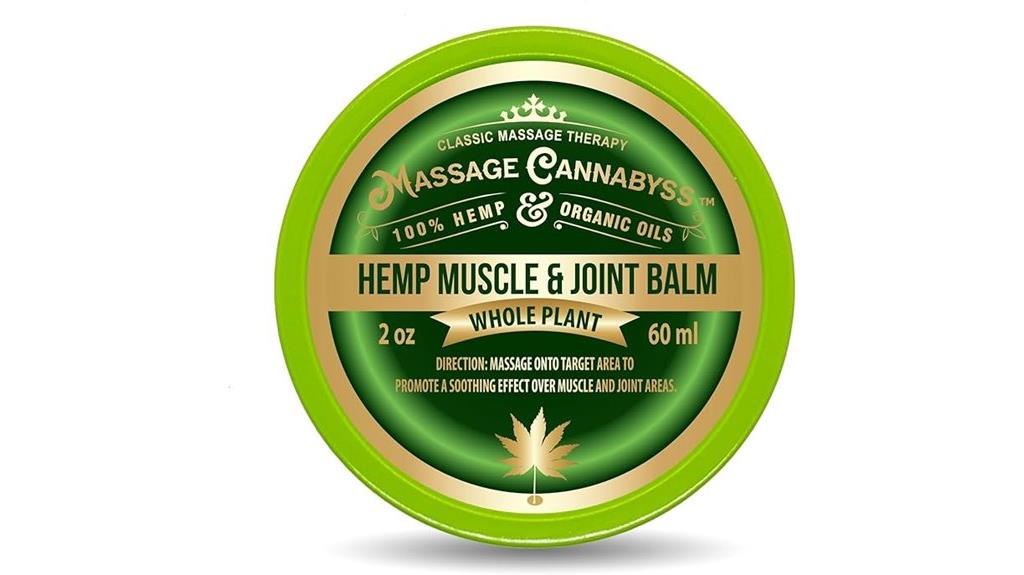 hemp based muscle relief balm