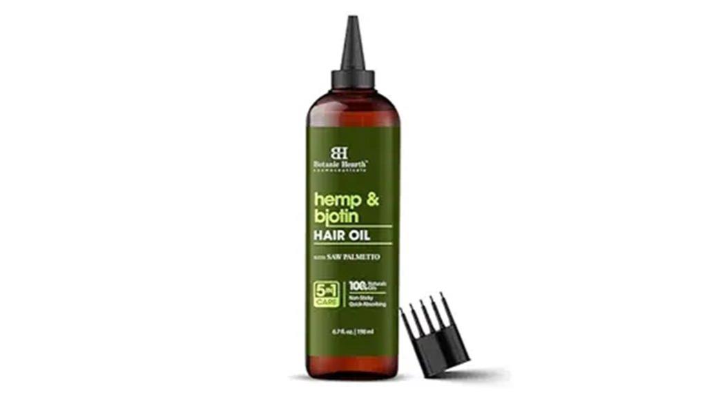 hemp biotin hair oil