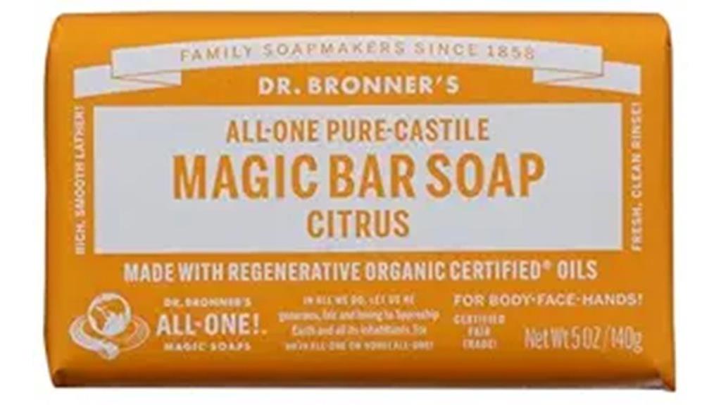 hemp citrus orange soap