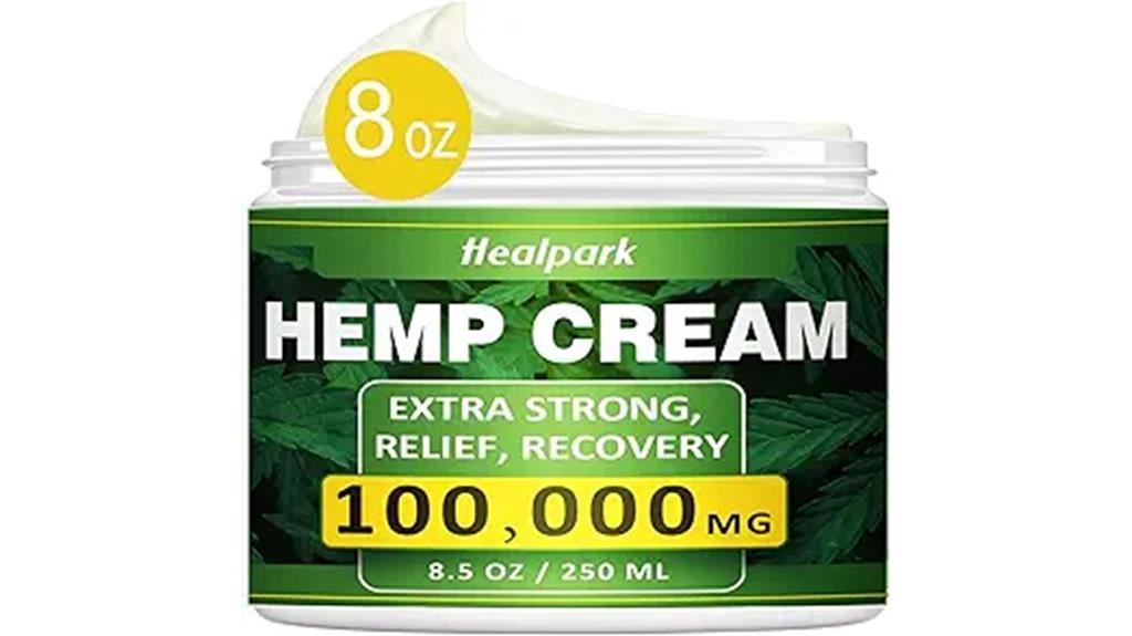 hemp cream with botanicals
