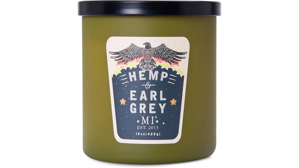 hemp earl grey candle