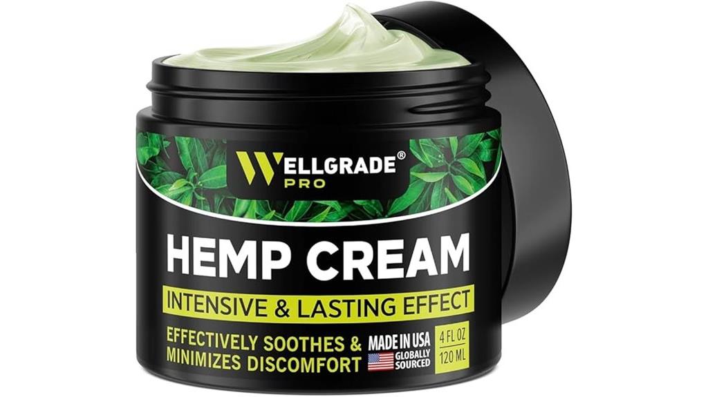 hemp extract cream size