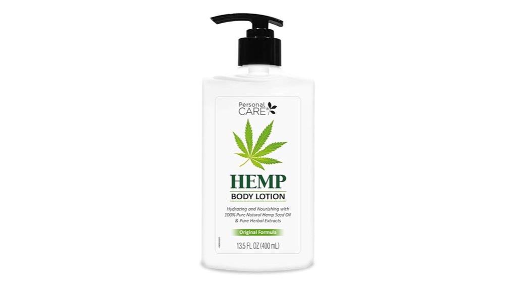 hemp infused lotion pump