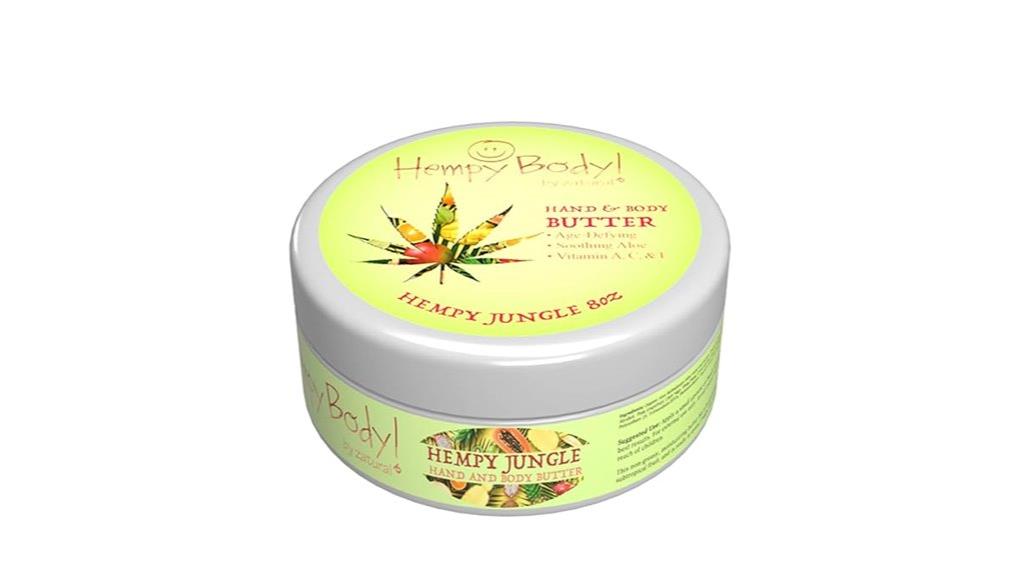 hemp infused moisturizing body butter