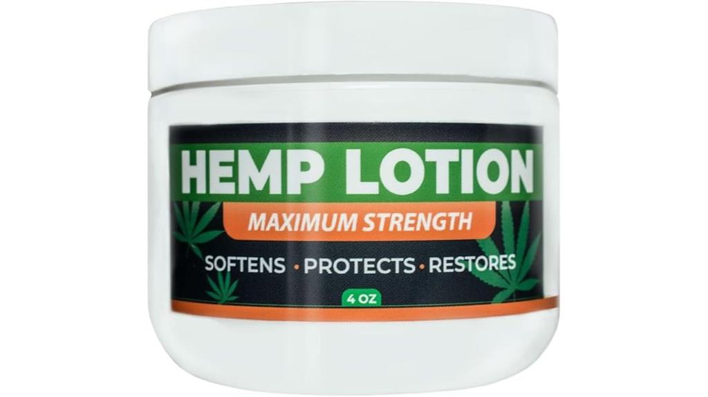 hemp lotion with natural ingredients