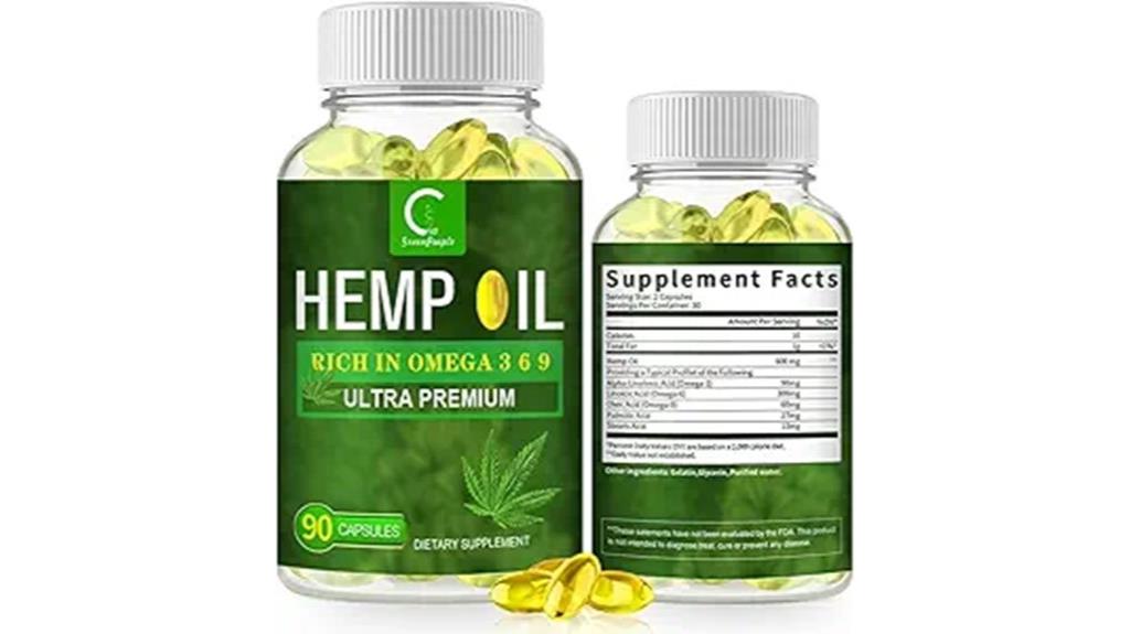 hemp oil capsules 180 servings