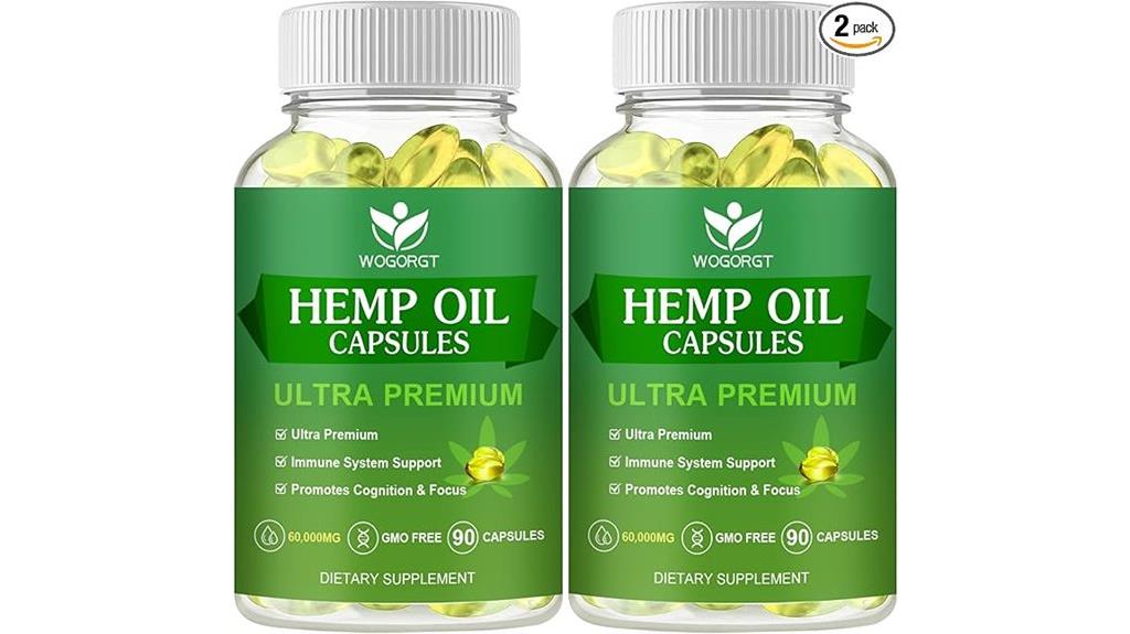hemp oil capsules pack