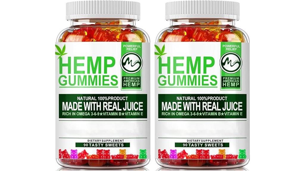 hemp oil fruity gummies