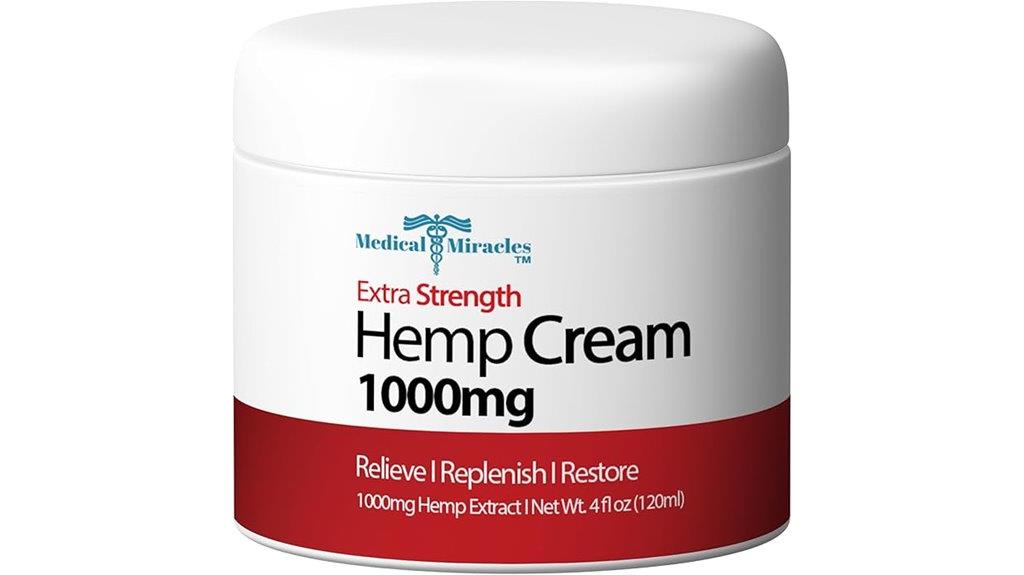 hemp relief cream size