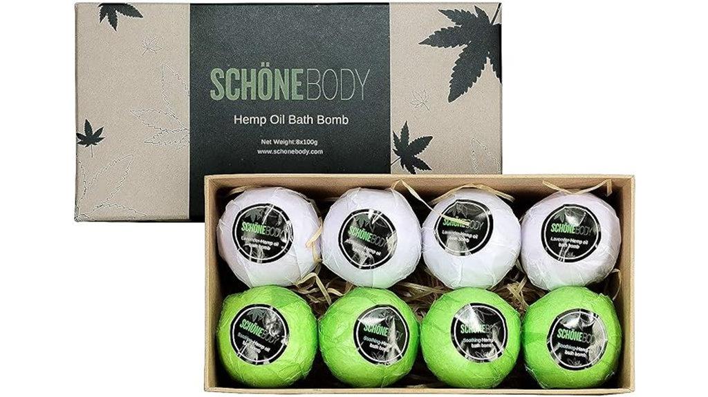 hemp scented bath bombs