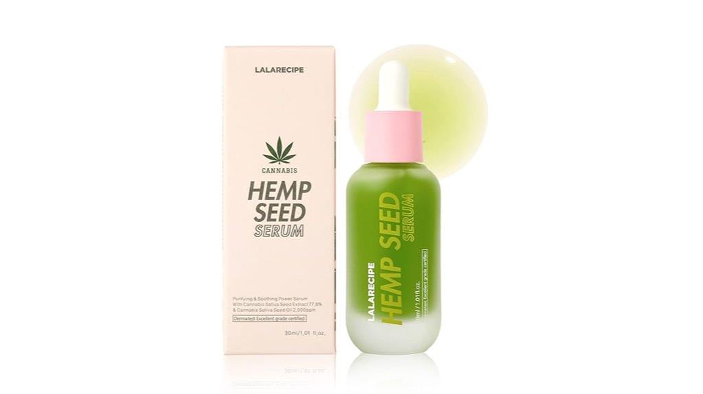 hemp seed facial serum