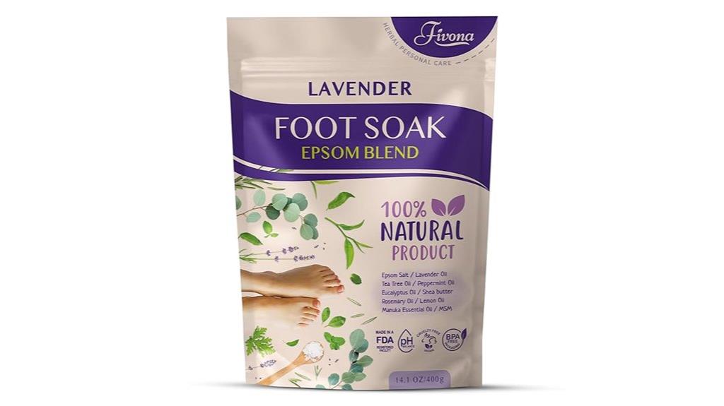 lavender epsom foot soak