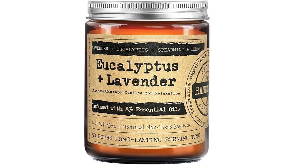 lavender eucalyptus scented candles
