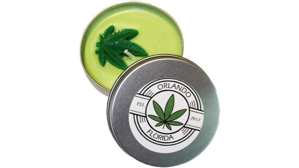 marijuana scent soy candle