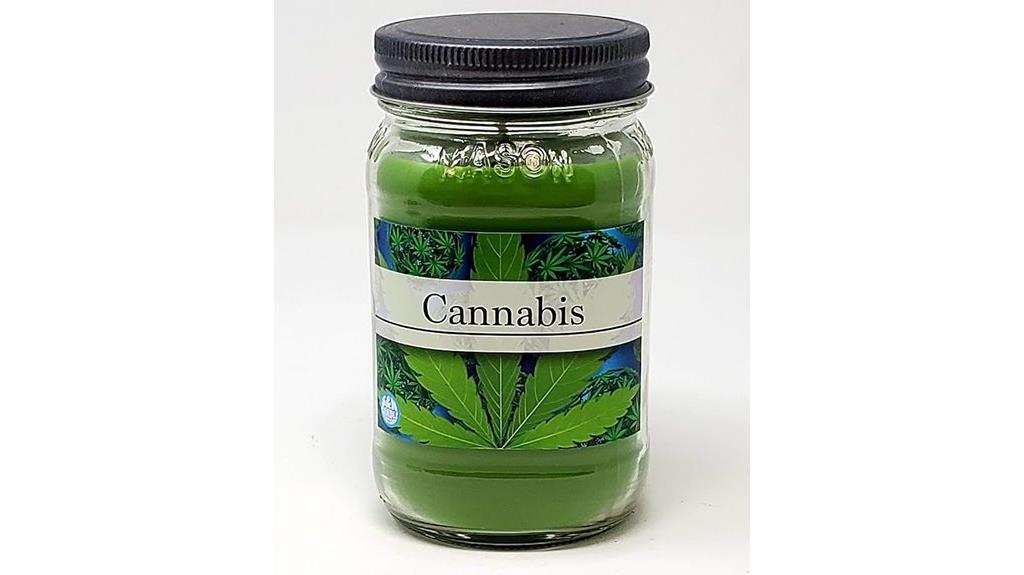marijuana scented cannabis candle