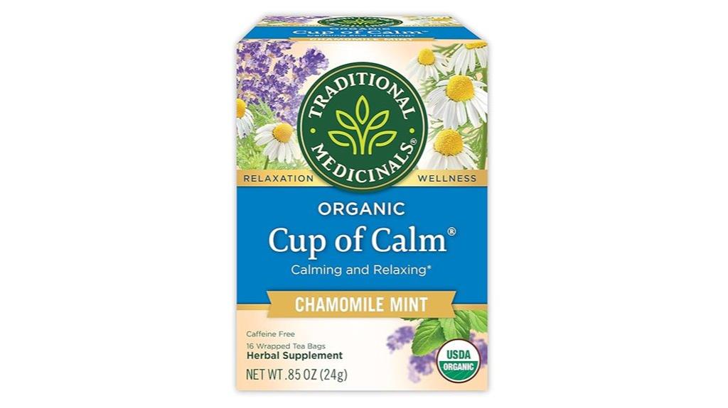 organic calming herbal tea