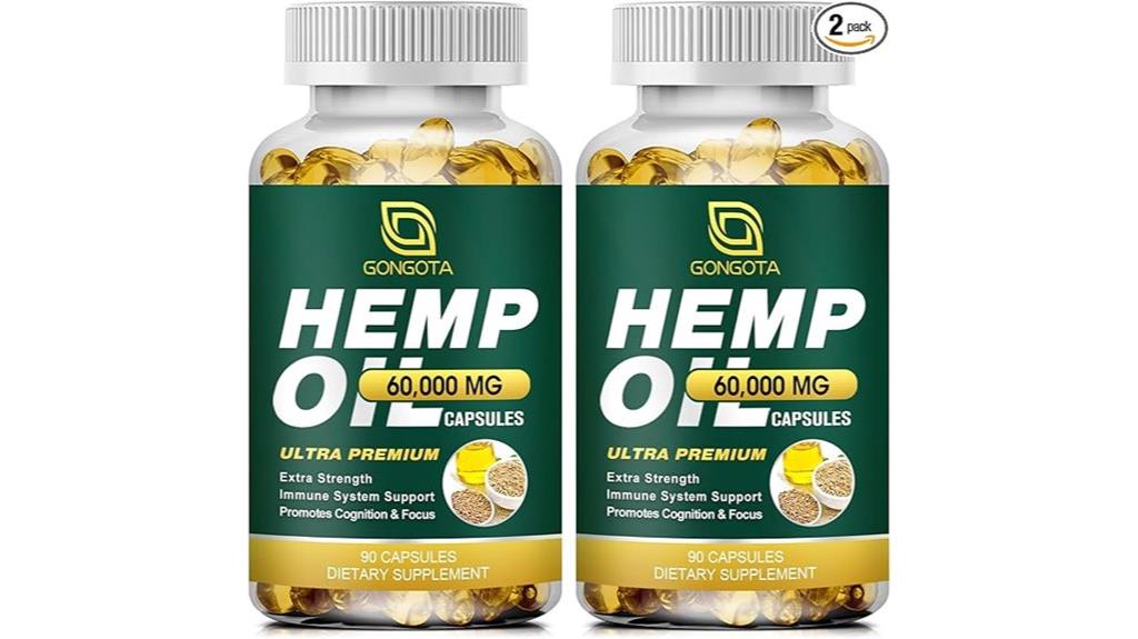 organic hemp softgel capsules