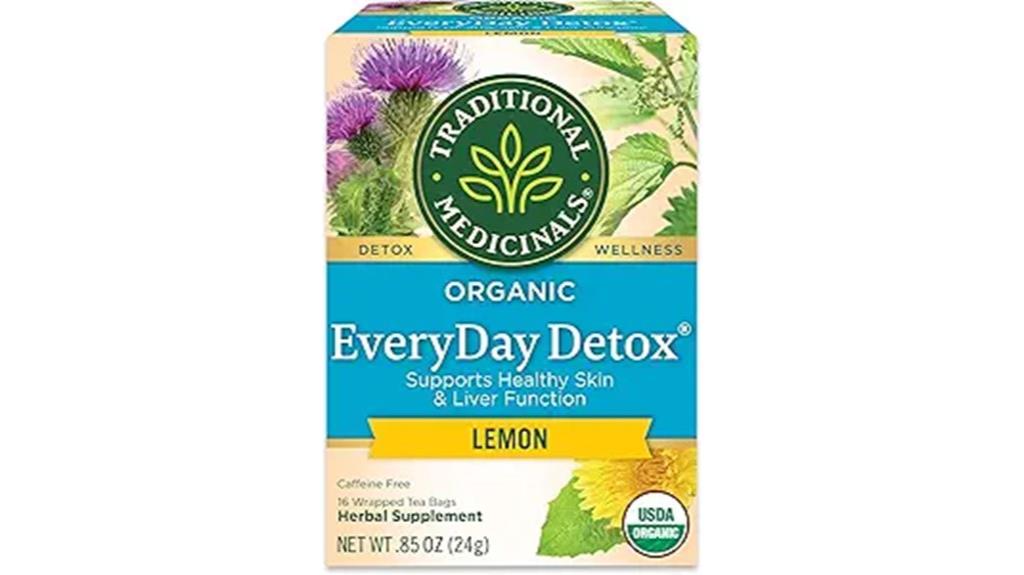 organic lemon detox tea