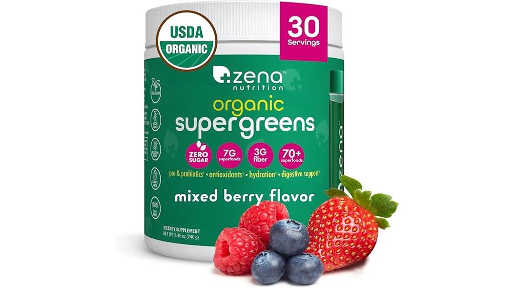 organic super greens powder