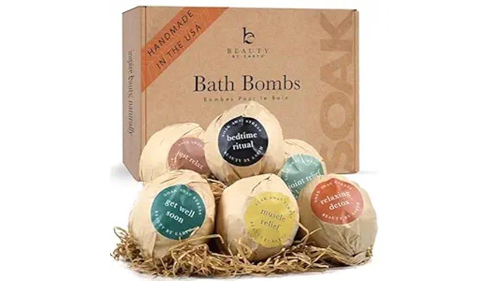 organic usa bath bomb set