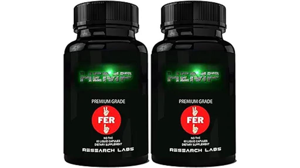 premium hemp capsules pack