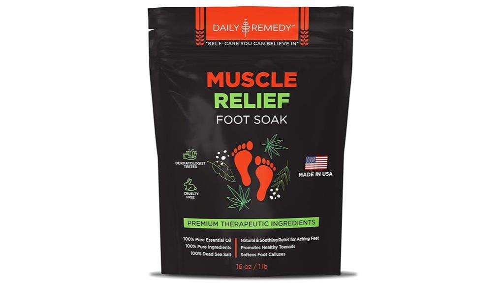 soothing epsom salt foot soak