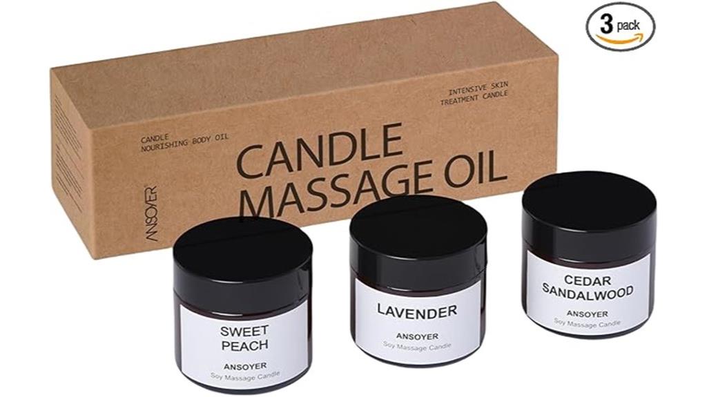 soy wax massage candles