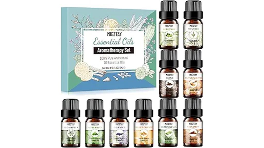ten 5ml aromatherapy oils