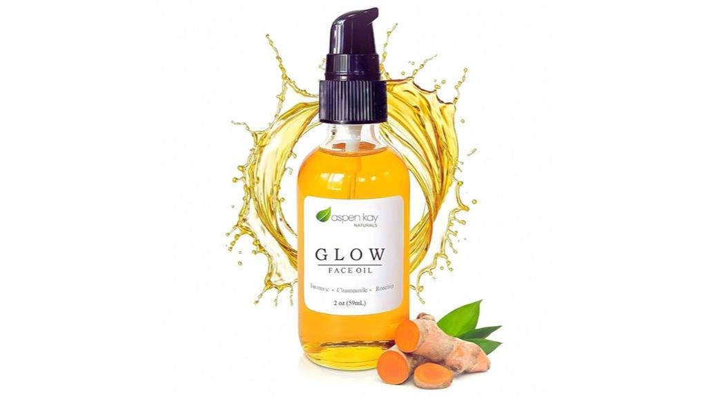 turmeric rosehip facial oil