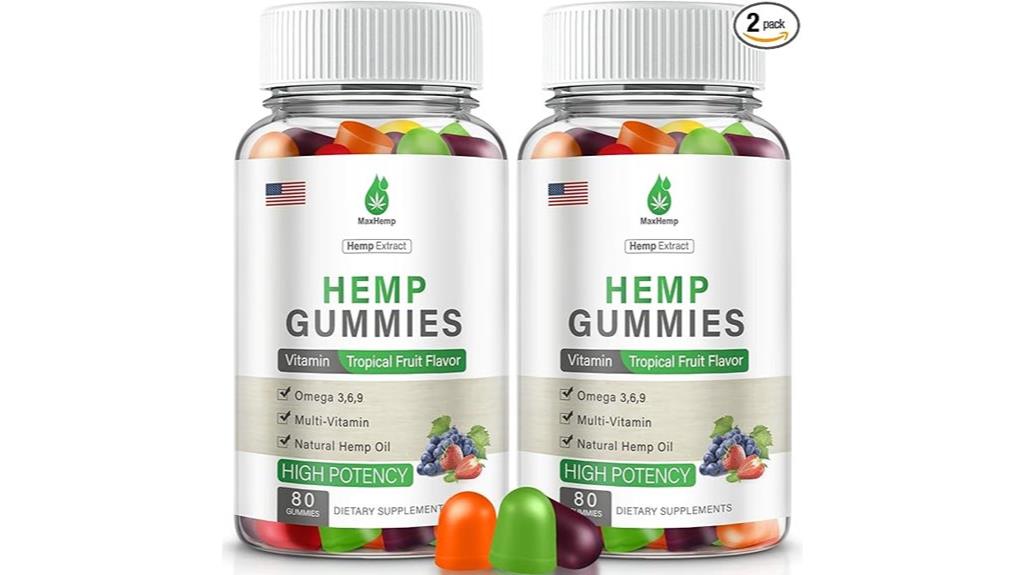 two hemp gummy packs