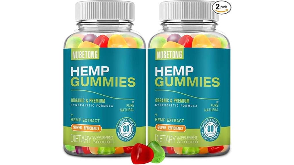two hemp gummy packs