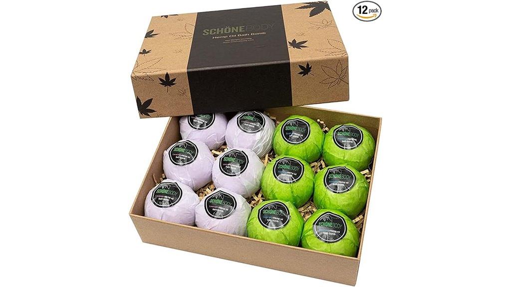 vegan hemp bath bombs