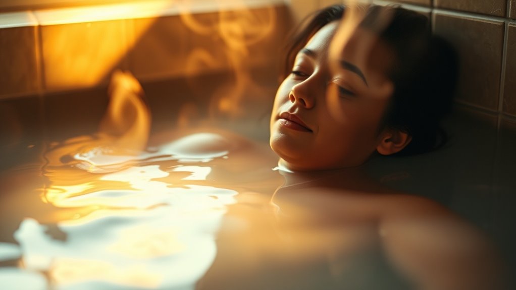 warm bath promotes relaxation